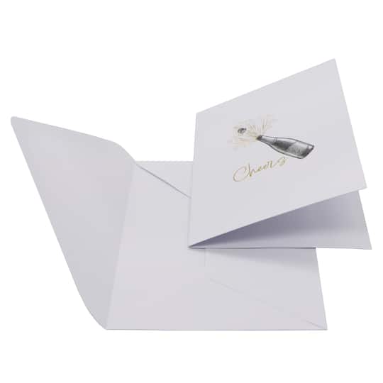 Cheers Bottle Blank Greeting Card Set by Celebrate It™